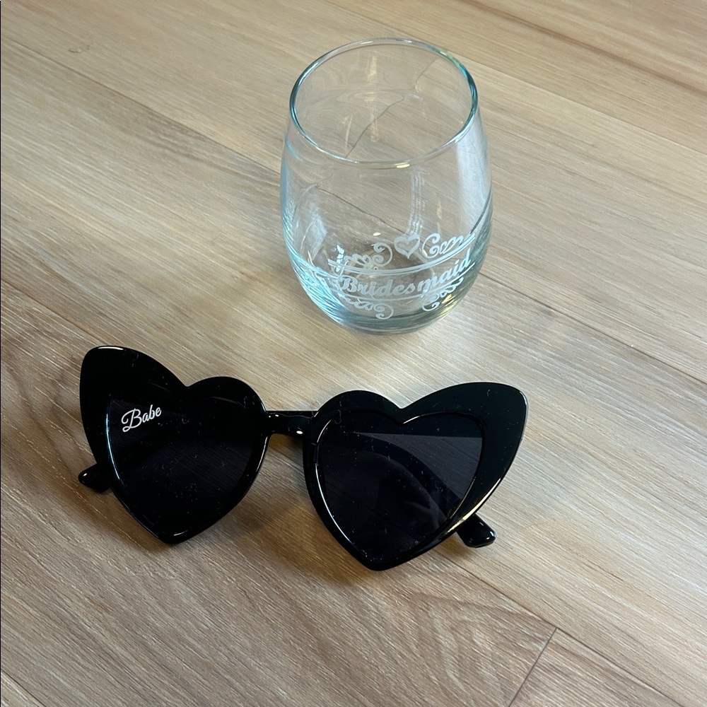 Bridesmaid Glass and Sunglasses